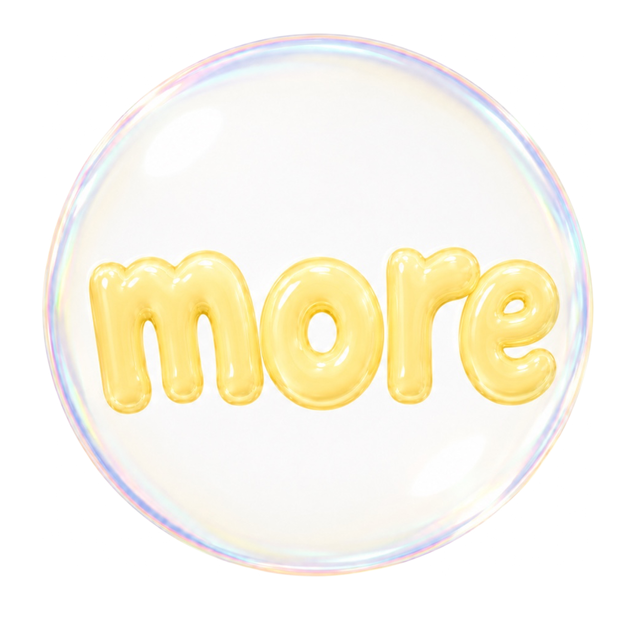 A bubble that says more